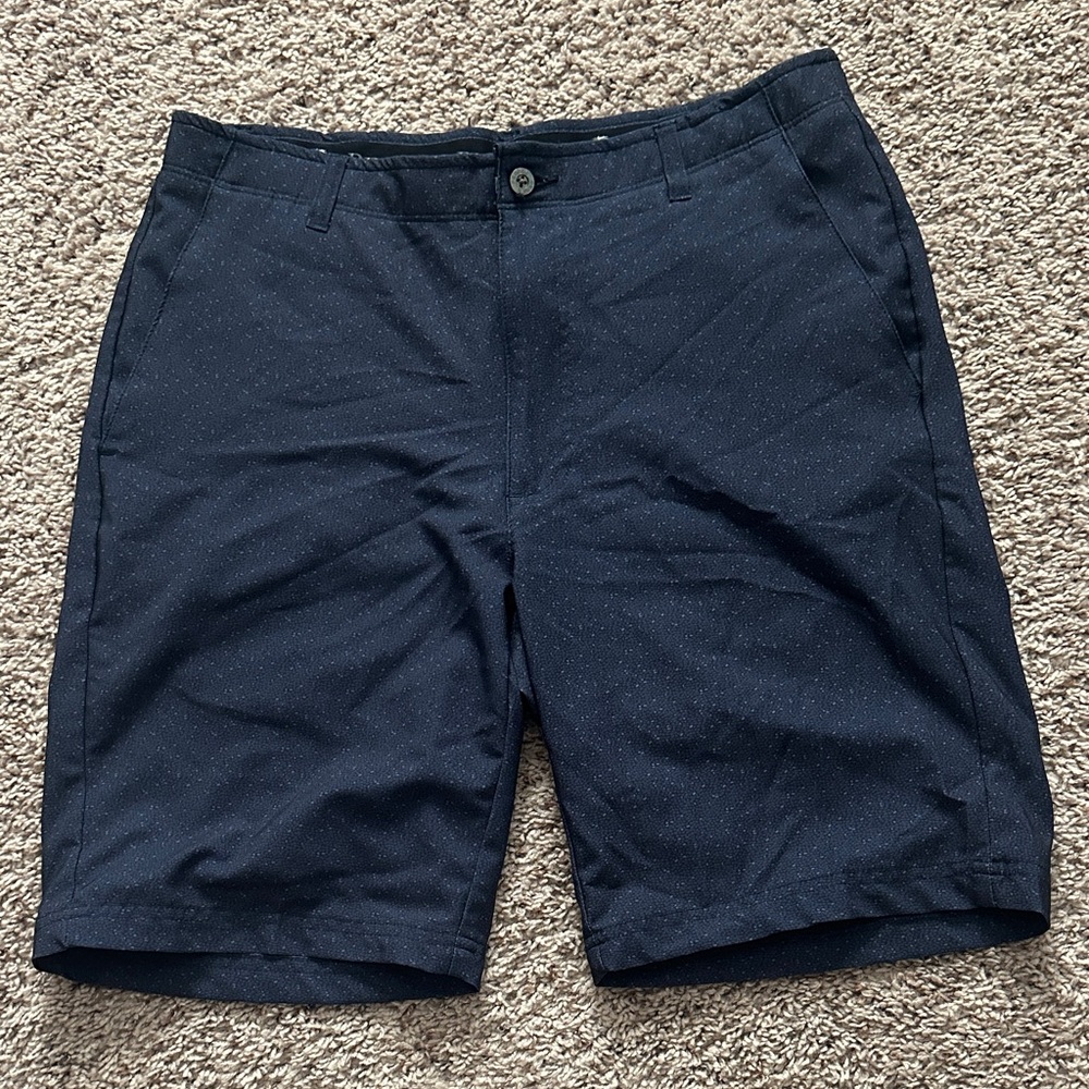 Pebble Beach Dark Blue Men's Flat Front Shorts